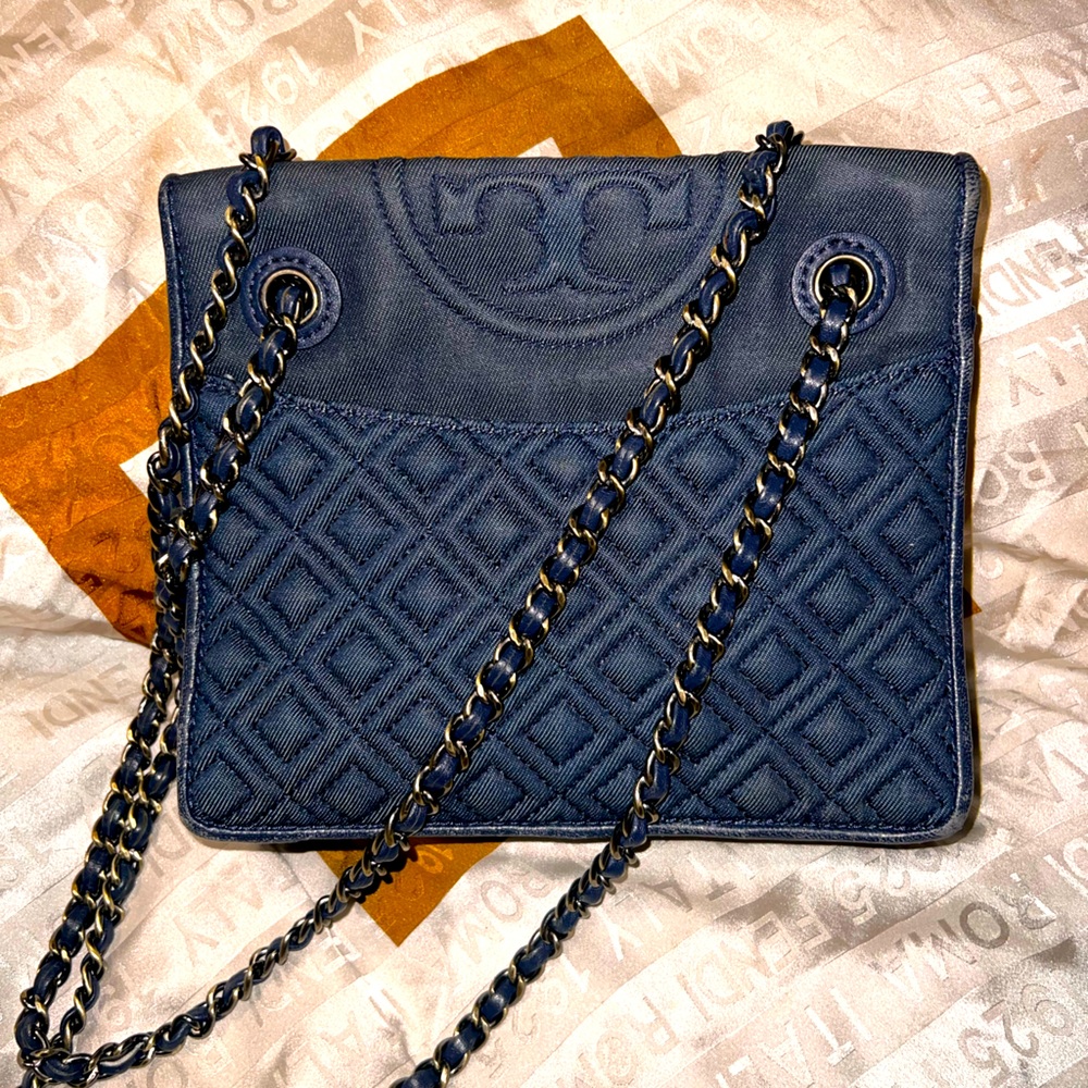 Authentic Denim Tory Burch Shoulder and Crossbody bag